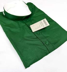 Guru Shirts Or Kurta: Green color Plain cotton based Men’s short length kurti (31 inches - 36 inches)according to sizes