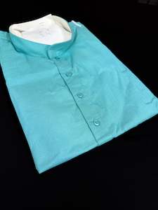 Guru Shirts Or Kurta: Lite Blue color Plain cotton based Men’s short length kurti (31 inches - 36 inches)according to sizes