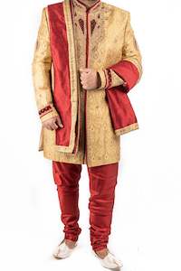 Groom's Sherwani With heavy stone work