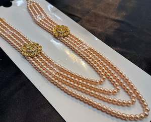 Pearls beautiful mala for groom sherwani