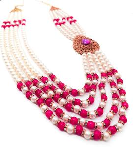 Jerkan with Pearls beautiful mala for groom sherwani