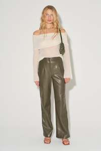 Madden Wide Leg Leather Pant