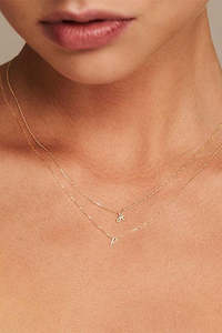 14K  Gold Love Letter Necklace