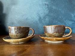 Melt Caramel Coffee Cup and Saucer