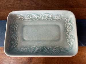 Flora Celadon Tray