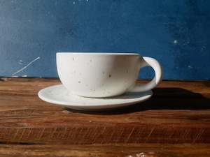 White Speckle Coffee Set - I (SET OF FOUR)