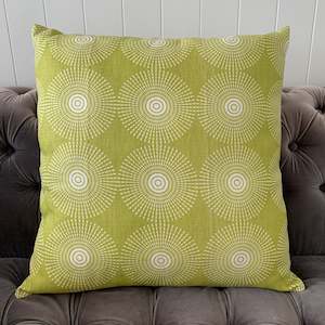 Chartreuse Linen Cotton Cushion Cover