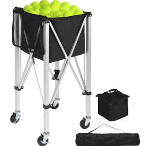 Tennis Ball Hopper Basket Removable Tennis Ball Saver Bag Cart