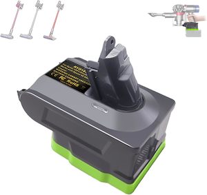 Ryobi 18V Battery to Dyson V6 Battery Converter Adapter