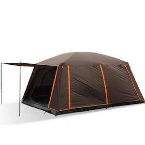 Silver Coated Tent 5-8persons 310x220x190cm - Coffee