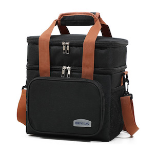 Insulated Lunch Cooler Bag - Black