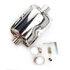 Electronic goods: 24mm Exhaust Pipe Silencer Muffler Kit For Car Air Diesel Parking Heater Silver