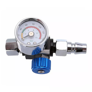 For Car Metal Paint Spray Gun Air Pressure Regulator Gauge 0-140PSI