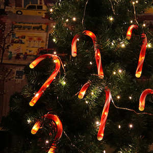 Holiday Christmas Xmas Candy Cane String Lights