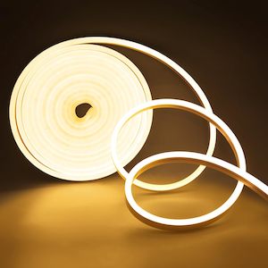 Electronic goods: Warm White DC 12V Flex LED Strip Neon Rope Light Silicone