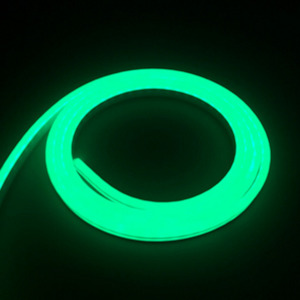 Electronic goods: Green DC 12V Flex LED Strip Neon Rope Light Silicone Sign Decor