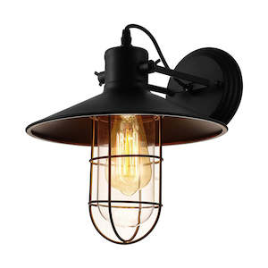 Electronic goods: Indoor Wall Lamp Vintage Lighting Kitchen Light Black Wall Sconce