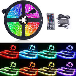 5M RGB 5050 SMD 12V Led Strip Light + Remote + Adapter