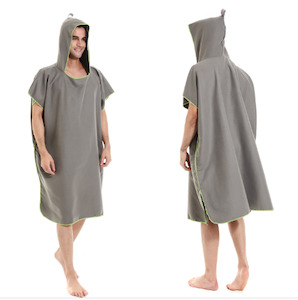 Electronic goods: Unisex Microfiber Changing Robe Towel Quick Dry Hooded Surf Poncho Towel