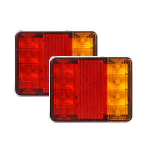 Electronic goods: A Pair 12V 24V LED Trailer Truck Tail Lights