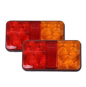 A Pair 12V 24V LED Tail Lights Lamp For Truck Trailer