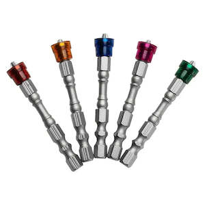 Electronic goods: 5pcs Magnetic Drill Bit Set - 65mm S2 Steel Phillips Head, 1/4 Inch Hex Shank For Power Screwdriver