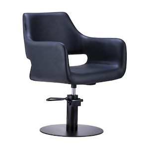 Karma Mudgee Salon Chair – Black with Black Round base