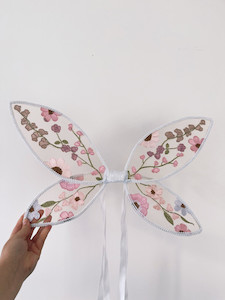 Pink meadow pixie wings - Bundle (wings and headband) samanthastokesbridal