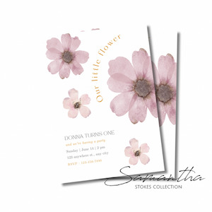 Our little Flower Invitation - Editable Template samanthastokesbridal