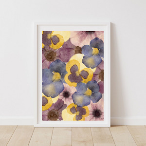 Pansy garden - print samanthastokesbridal