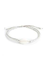 Crystal Rainbow Shell Bracelet | Silver