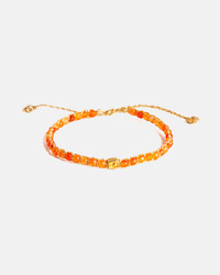 Carnelian From Brazil Bracelet | Gold