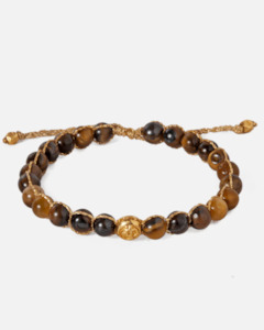 Tiger Eye 6mm Bracelet | Gold