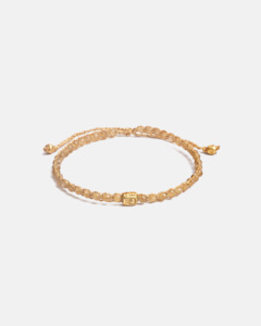 Jewellery: Brown Moonstone Bracelet | Gold