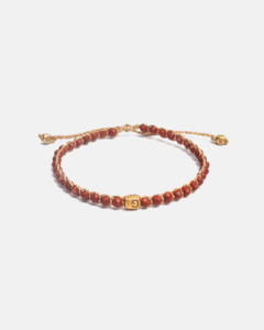 Red Jasper Bracelet | Gold