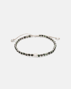 Ruby Zoisite Bracelet | Silver