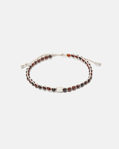 Hessonite Garnet Bracelet | Silver