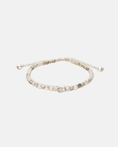 Clear Rutilated Quartz Bracelet | Silver