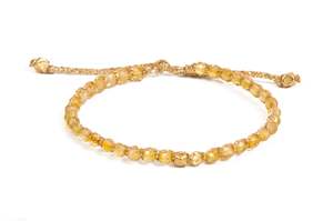 Citrine Bracelet Nugget Kids | Gold