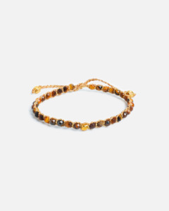 Tiger Eye Bracelet Nugget  Kids | Gold