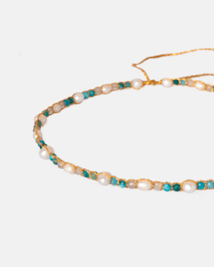 Pearl & Gemstone Temptation Choker | Gold