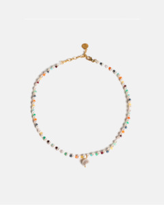 Jewellery: Pearl & Gemstone Necklace | Gold