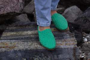 Nyah Woven Mule Green