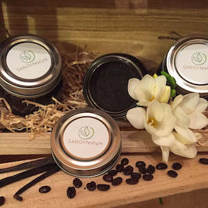 body scrub: Vanilla Coffee Body Scrub - 200g jar