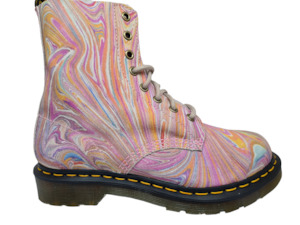 Dr Martens - 1460 Pascal Marbled Suede Lace-up boot