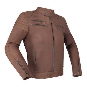 Road: Richa Charleston Leather Jacket - Mahogany Brown