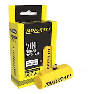 Battery: Motobatt Lithium Mini Portable Power Bank 3000mAh