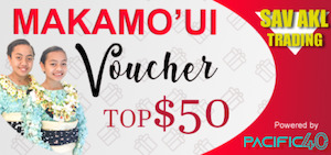 TOP$50 Makamo’ui Voucher @Vaitohi Enterprise Gas Station Nuku’alofa