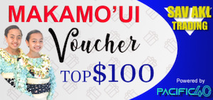 TOP$100 Makamo’ui Voucher @Vaitohi Enterprise Gas Station Nuku’alofa