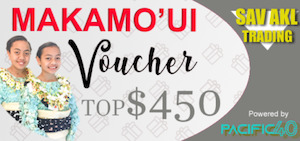 TOP$450 Makamo’ui Voucher @Vaitohi Enterprise Gas Station Nuku’alofa